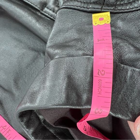 Ba&sh Leandro Leather shorts brown sz 6 - Picture 8 of 13